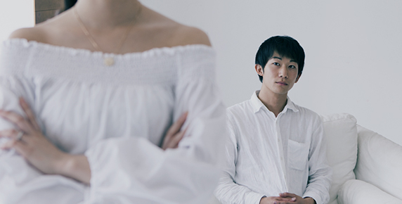 依頼人と相談中
